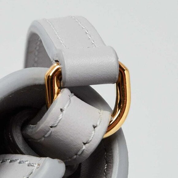 Burberry Heather Melange Smooth Leather Mini TB Shoulder Bag - Picture 5 of 11